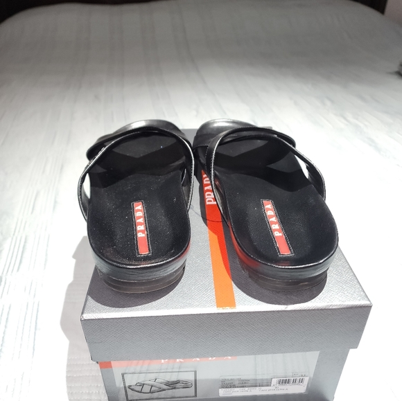 Prada Criss-cross Slide Sandals - Picture 5 of 7